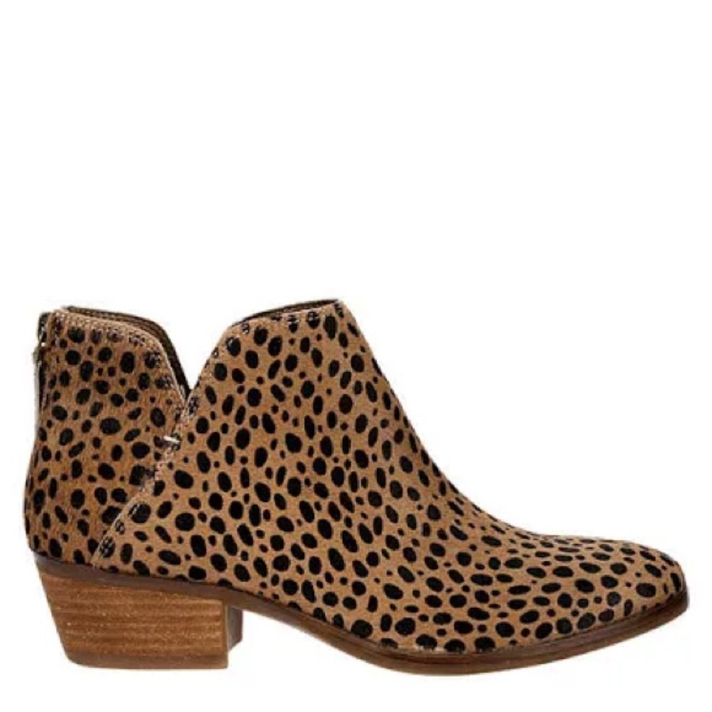 Like New Michael By Michael Shannon Nadya Leopard Print Zip Up Bootie Size 9